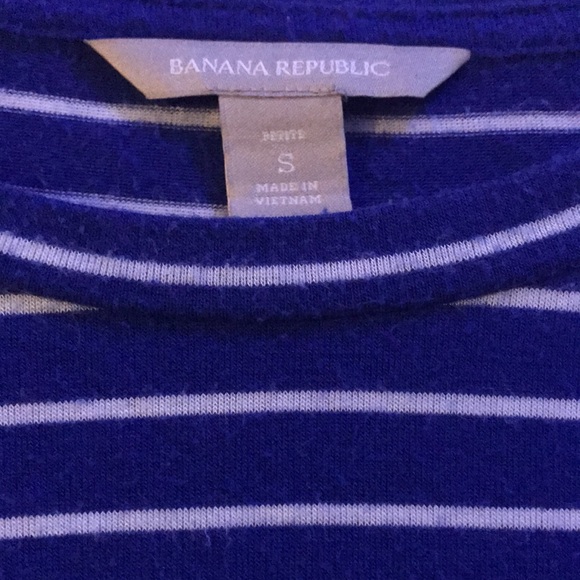 Thrifted blue and white stripped  top - Picture 2 of 2